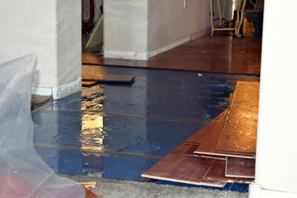Professional Flood Cleanup technician working in Maplecrest, NY